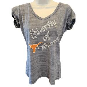 University of Texas UT longhorns hook em spell out game day t womens M v neck